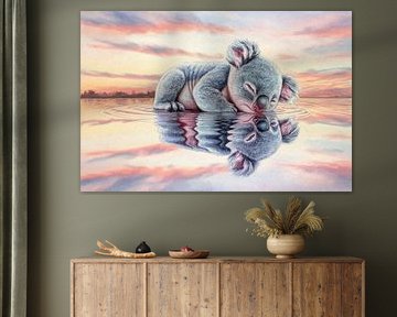 Koala resting by the water by Imperial Art House