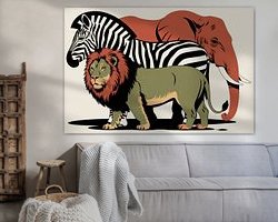 Example of the artwork in a room