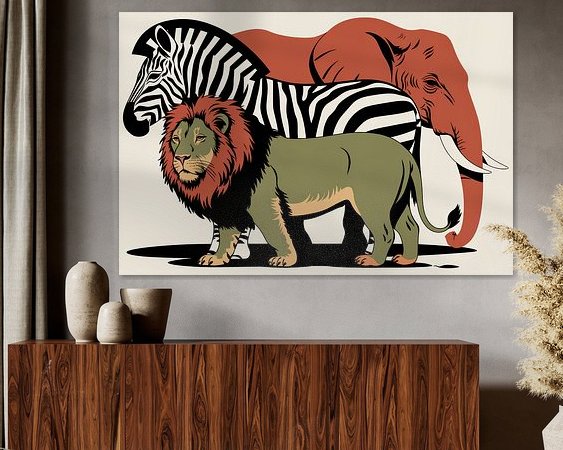 Example of the artwork in a room