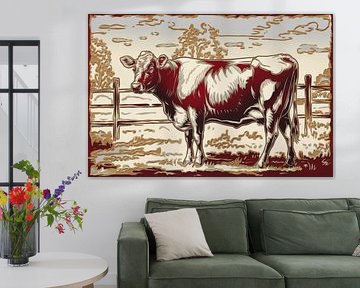 Landeskuh im Profil von Imperial Art House