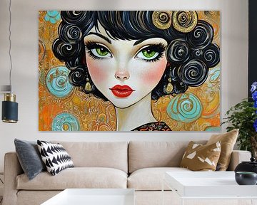 Femme Yeux sur Peintures accrocheuses