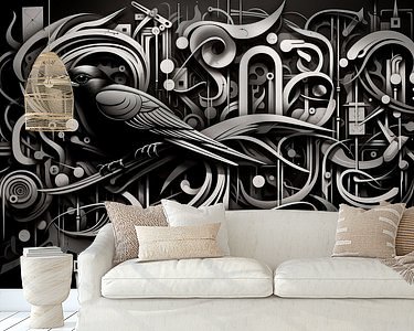 Example of the artwork in a room