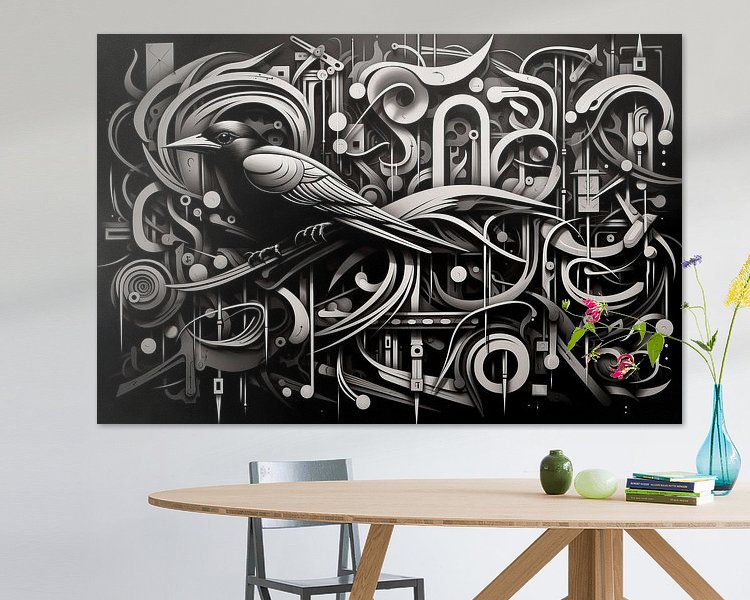 Example of the artwork in a room