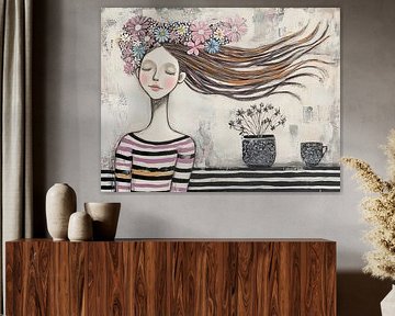 Woman With Flowers | Woman Flowers by Zen and More