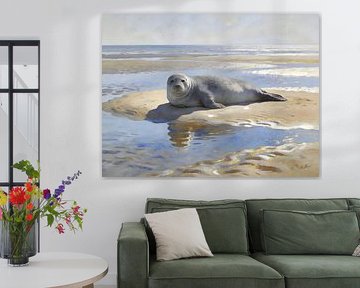 Wellen stiller Kraft von Mellow Art