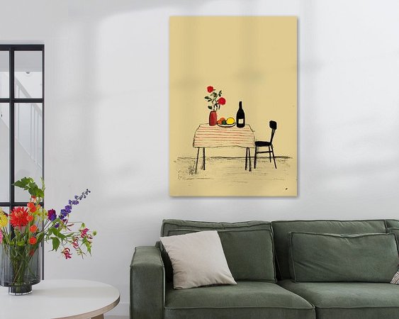 Example of the artwork in a room