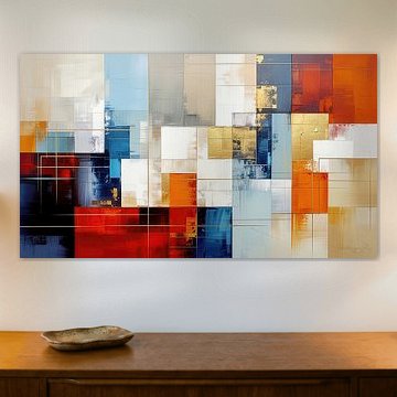 Abstrakte Kacheln in stilisierter Kunstform