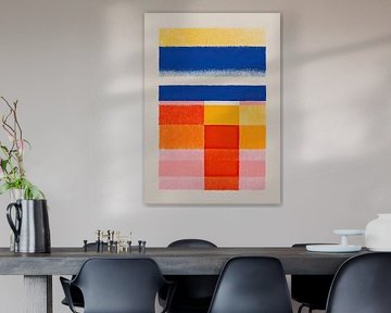 Minimalistische horizontale kleurblokken