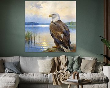 Stille Wasser, wachsame Flügel von Mellow Art