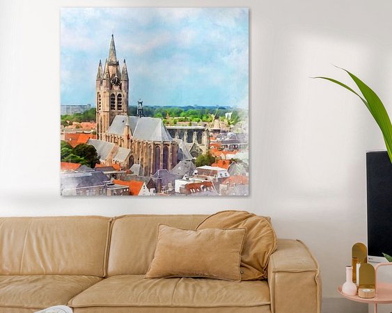 Example of the artwork in a room