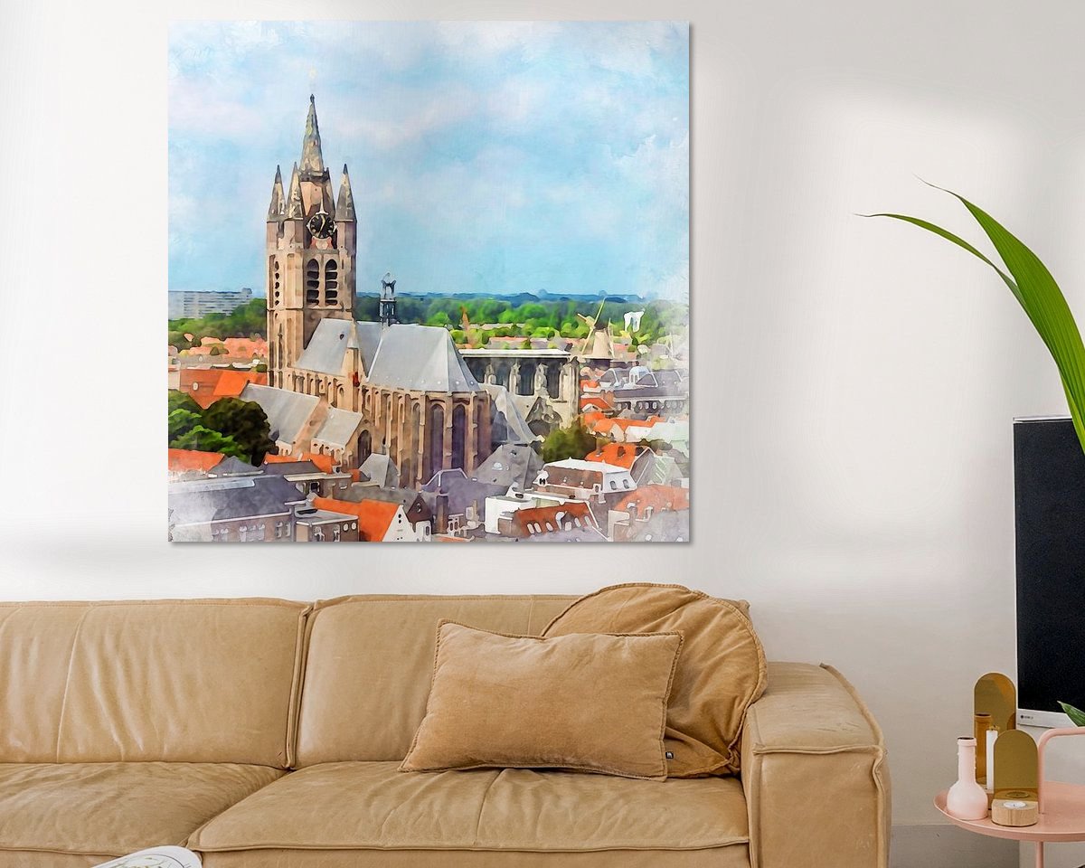 Example of the artwork in a room