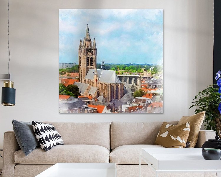 Example of the artwork in a room