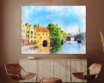 Delfshaven, Rotterdam, Hollande-Méridionale, Pays-Bas sur Danny de Klerk