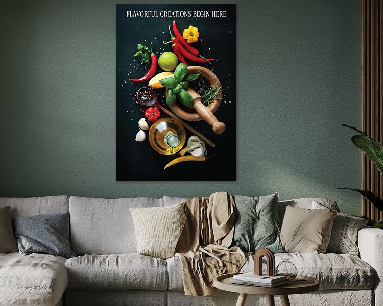 Example of the artwork in a room