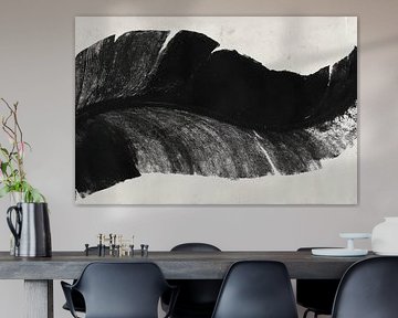 Abstracte inktlandschap horizon print van Chromatic Storm Studio