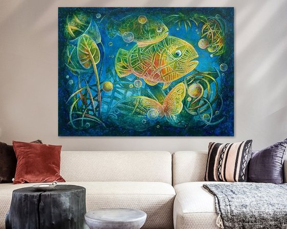 Example of the artwork in a room