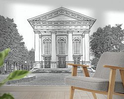 Example of the artwork in a room