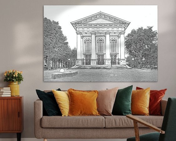 Example of the artwork in a room