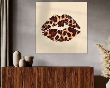 Wild Kiss | Luipaard Print Lippen
