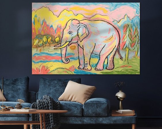 Example of the artwork in a room