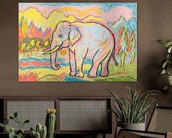 Example of the artwork in a room