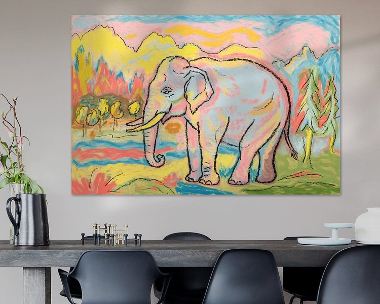 Example of the artwork in a room