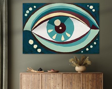 Geometrisches Auge mit sanften Bögen von Imperial Art House