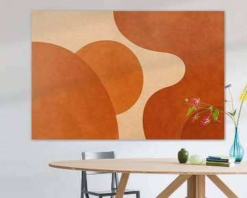 Abstrakte Terrakottaflächen mit Textur von Imperial Art House