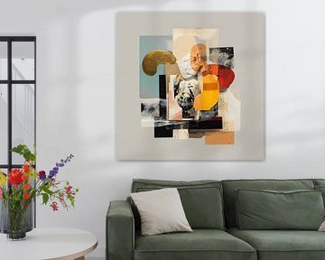 Griezelige surrealistische collage mysterieuze kunst van Aden Pink Studio