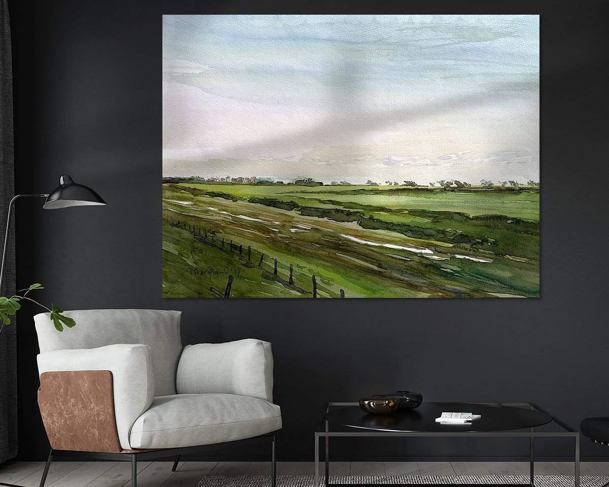 Example of the artwork in a room