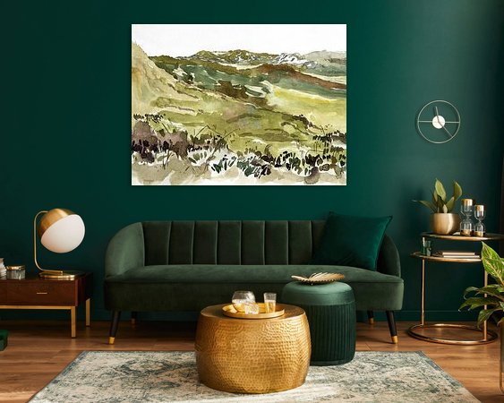 Example of the artwork in a room