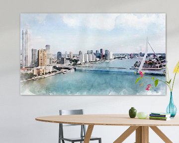 Skyline Rotterdam, South Holland, Netherlands. by Danny de Klerk