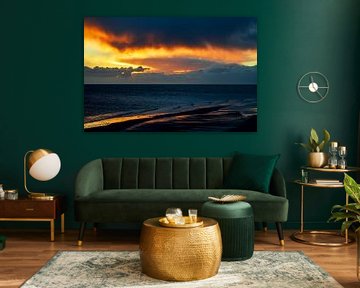 Zonsopkomst aan de Waddenkust