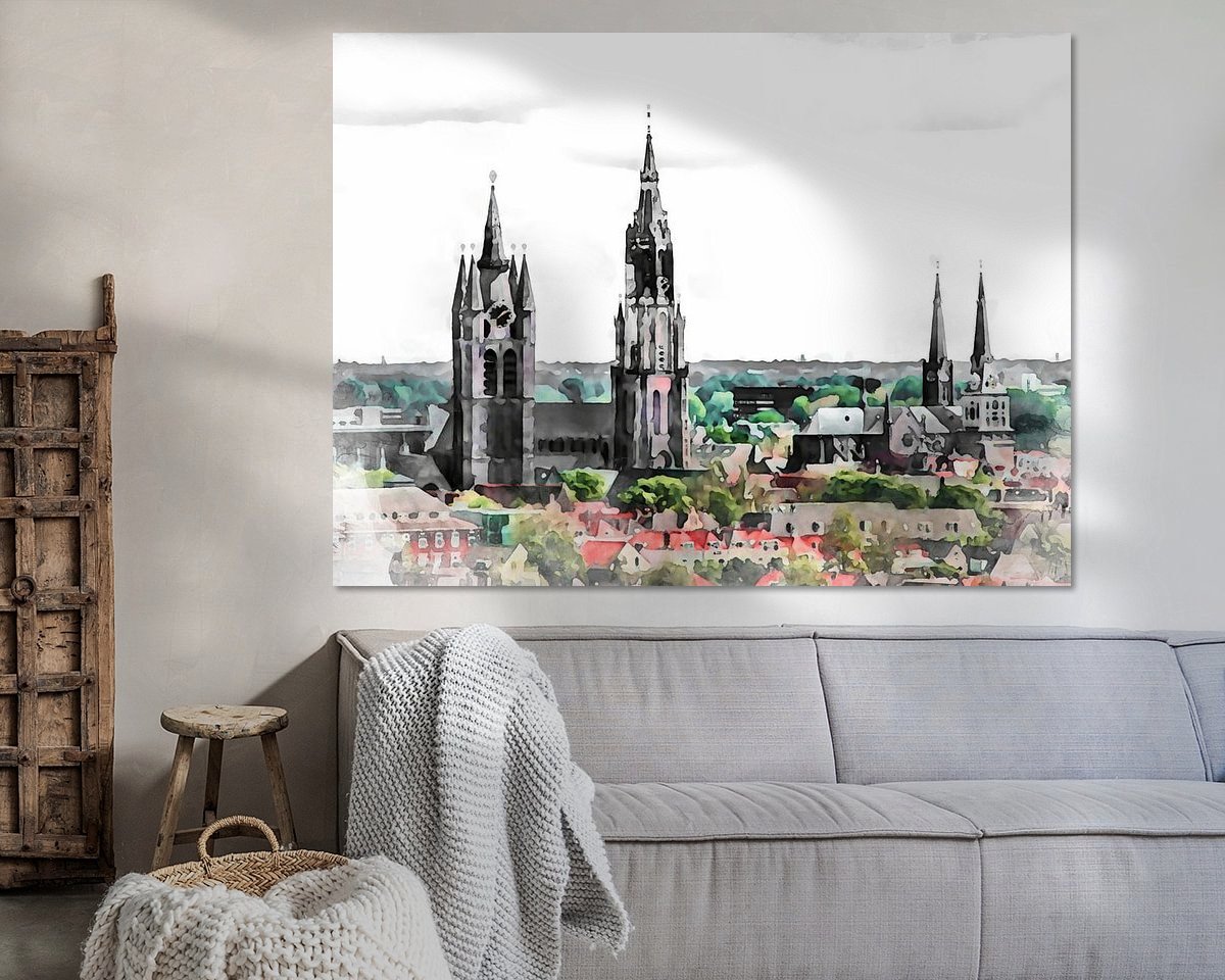 Example of the artwork in a room