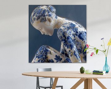 Delft Blue Geisha 4 by DNH Expressions