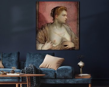 Jacopo Tintoretto. Porträt einer Frau, 1550