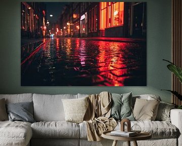 Rood Licht op Nat Steen van Franka Poulain