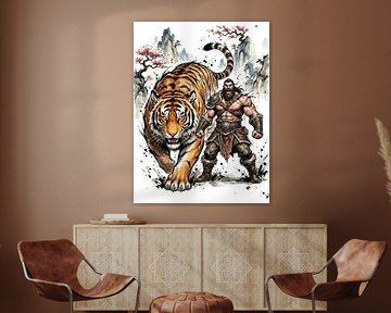 Warrior and Tiger by Markus Gann
