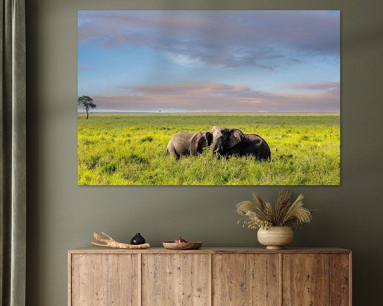 Example of the artwork in a room