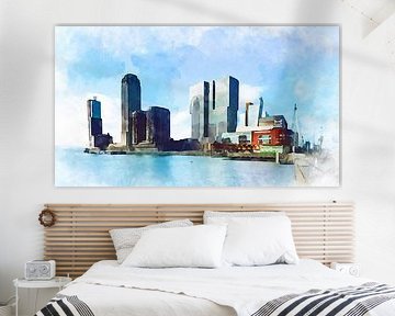 Wilhelminapier in Rotterdam, Zuid-Holland, Nederland van Danny de Klerk