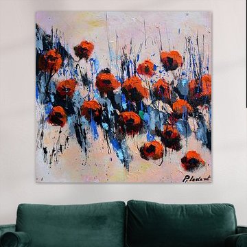 Rode klaprozen van pol ledent