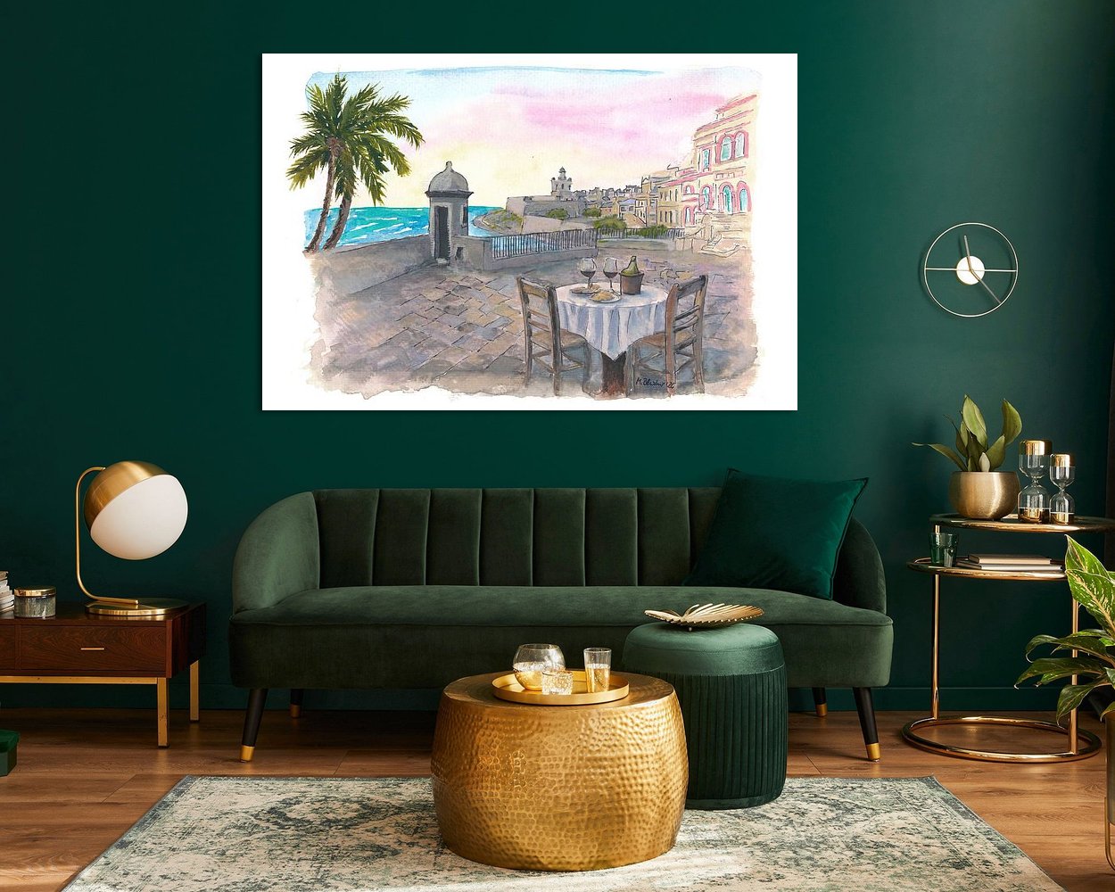 Example of the artwork in a room