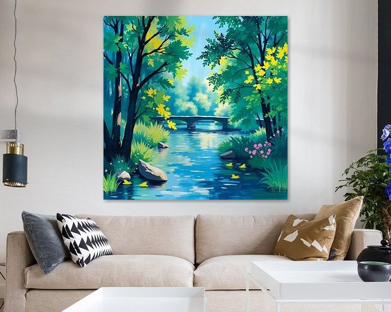 Example of the artwork in a room