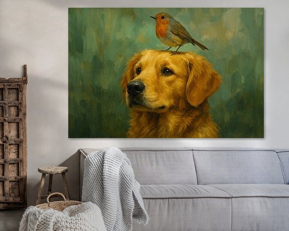 Example of the artwork in a room