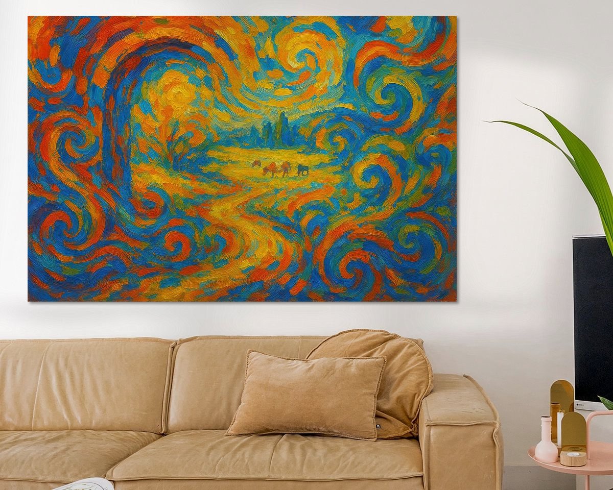 Example of the artwork in a room
