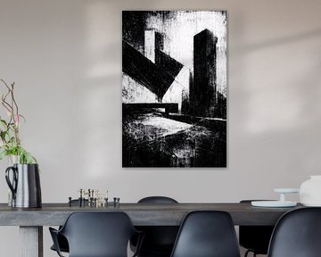 Brutalist Black & White Geometry by irgian firmansyah