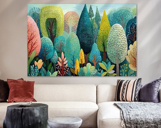 Example of the artwork in a room