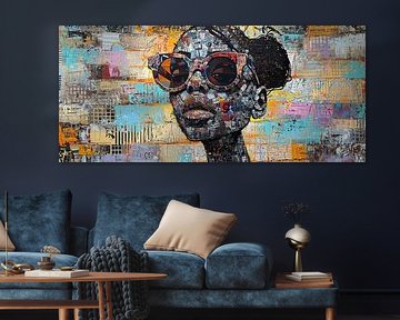 Frau Brille von Kunst Laune