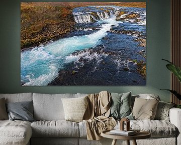 Brúarfoss, Iceland by Dick Hoogenboom