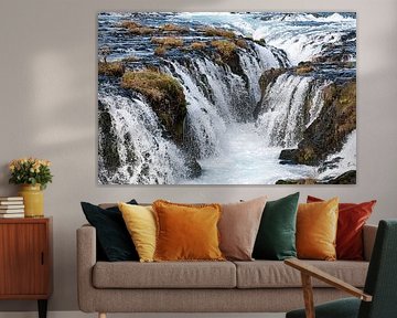 Brúarfoss Iceland by Dick Hoogenboom